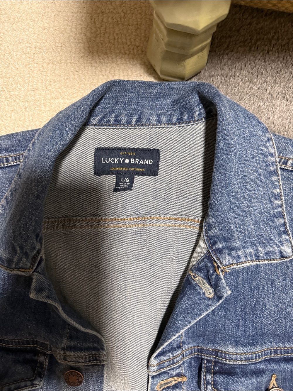 Lucky Brand Classic Blue Denim Jean Jacket - Women's - Picture 3 of 5